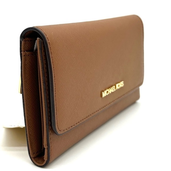 Michael Kors Large Trifold Wallet Luggage - Picture 3 of 8